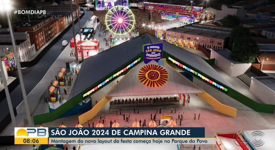 São João 2024 de Campina Grande: Parque do Povo começa a ser montado 