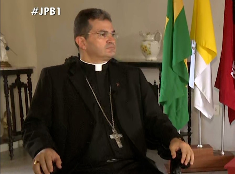 Dom Alcivan Tadeus é o novo bispo auxiliar da Arquidiocese da Paraíba — Foto: Reprodução/TV Cabo Branco
