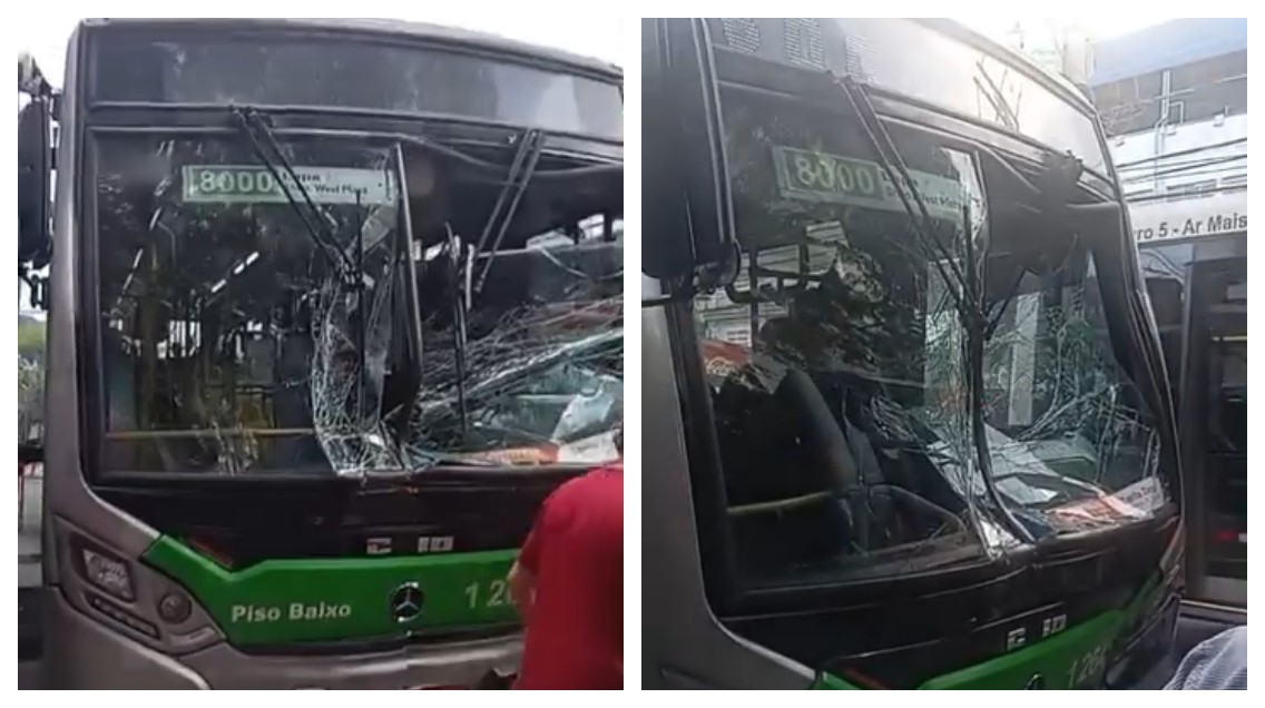 Motorista passa mal, perde o controle e provoca acidente entre dois ônibus na Zona Oeste de SP