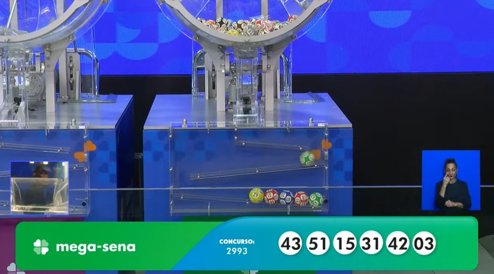 Mega-Sena, concurso 2.993 — Foto: Reprodução/Caixa