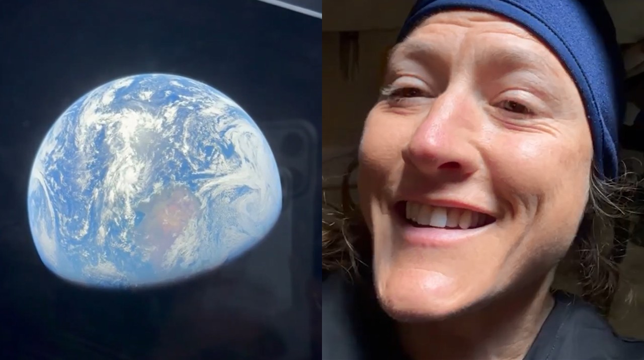 Astronauta da Artemis II captura o brilho da Terra em vídeo raro durante missão lunar
