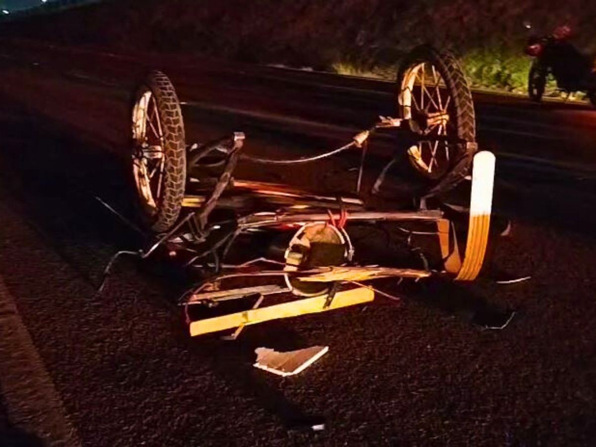 Acidente entre charrete e moto deixa uma pessoa morta em marginal de rodovia em Campinas