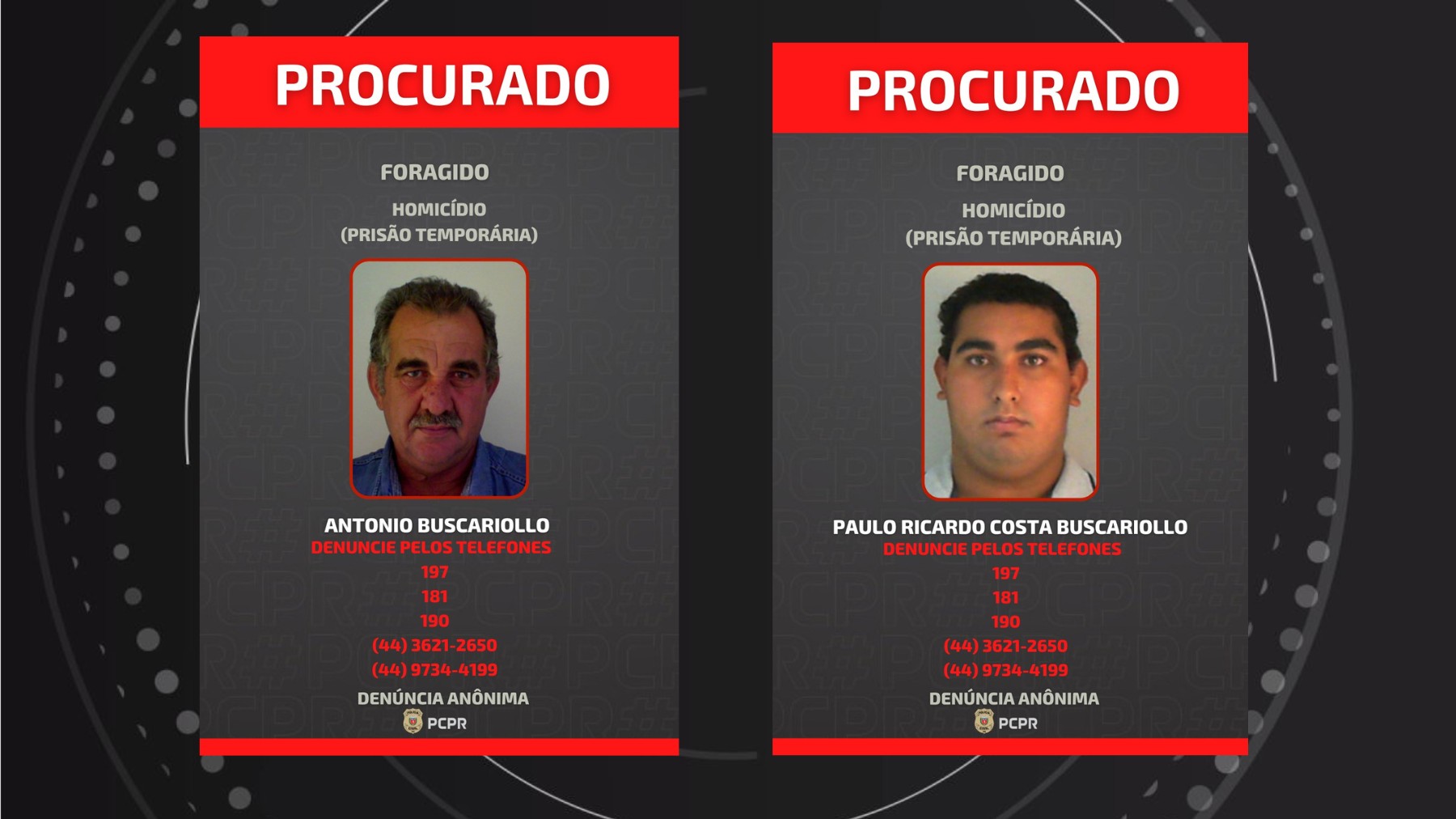 Pai e filho são suspeitos do desaparecimento de homens contratados para cobrar dívida no Paraná, diz polícia