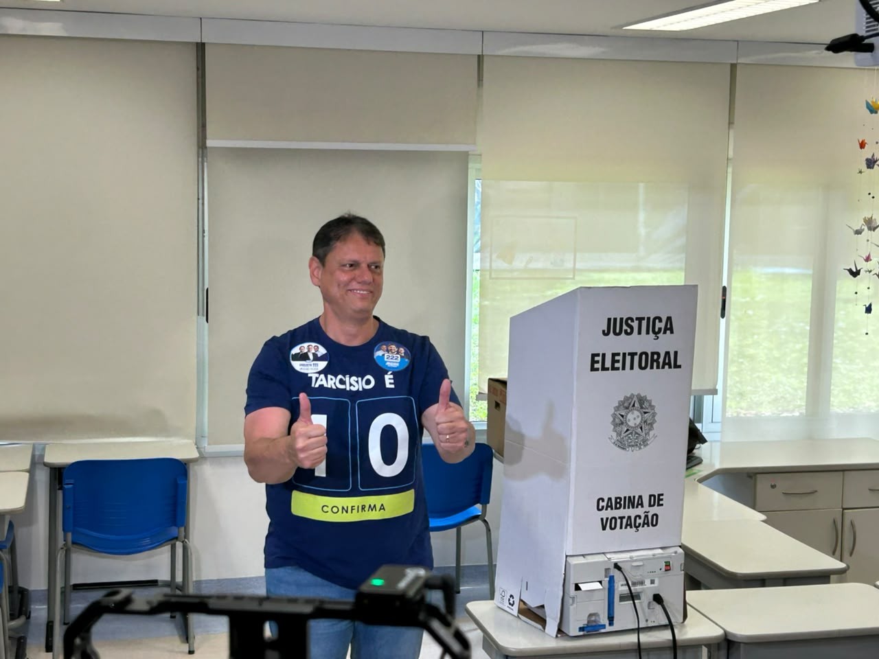 Tarcísio acredita na possibilidade de eleição presidencial no primeiro turno