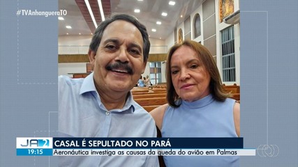 Casal que morreu após queda de avião em Palmas foi sepultado em Redenção