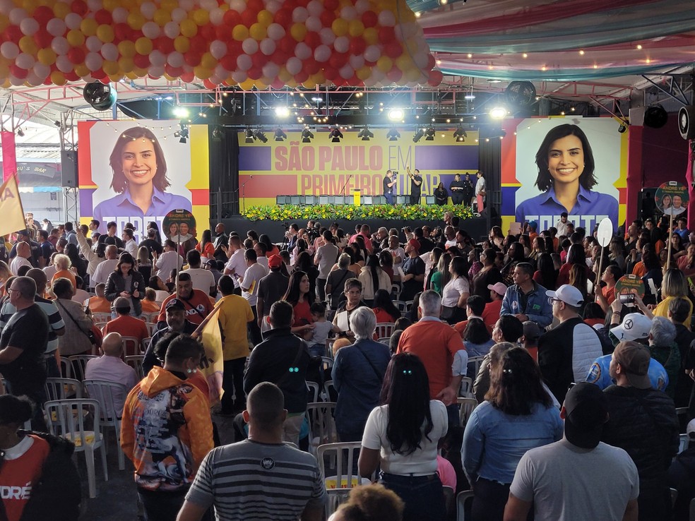 Tabata Amaral tem candidatura oficializada pelo PSB para concorrer à prefeitura de São Paulo — Foto: Filipe Gonçalves/TV Globo