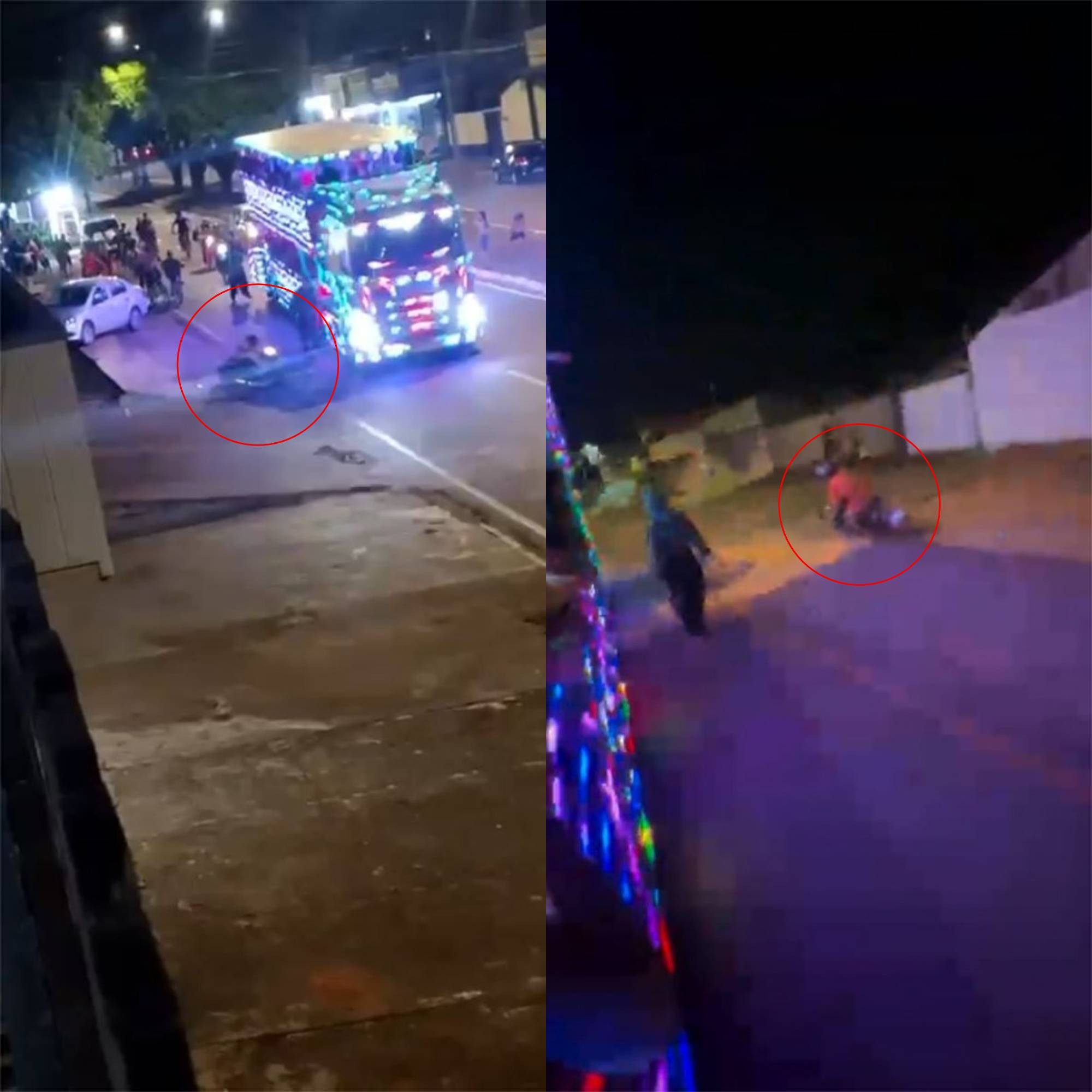 Motociclista morre atropelado por 'carreta da alegria' após perder controle da direção e cair na pista em RO