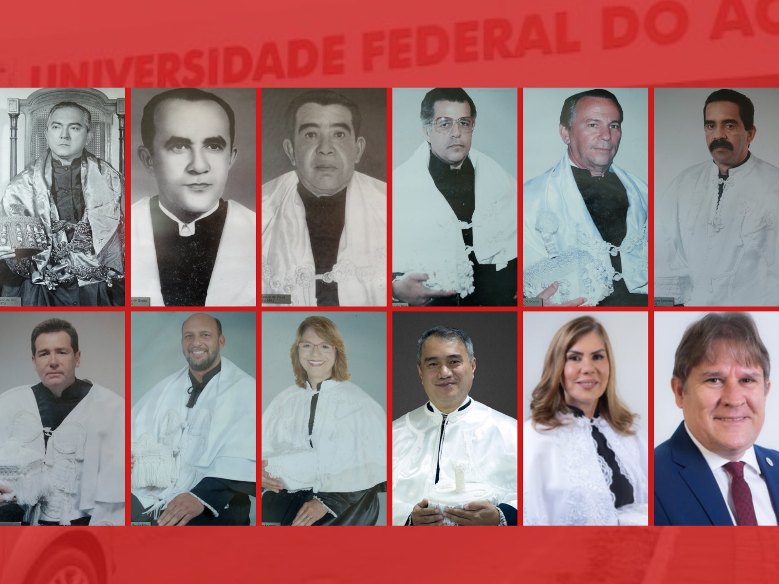 Ufac chega ao 12º reitor em 62 anos; Veja quem já comandou a instituição