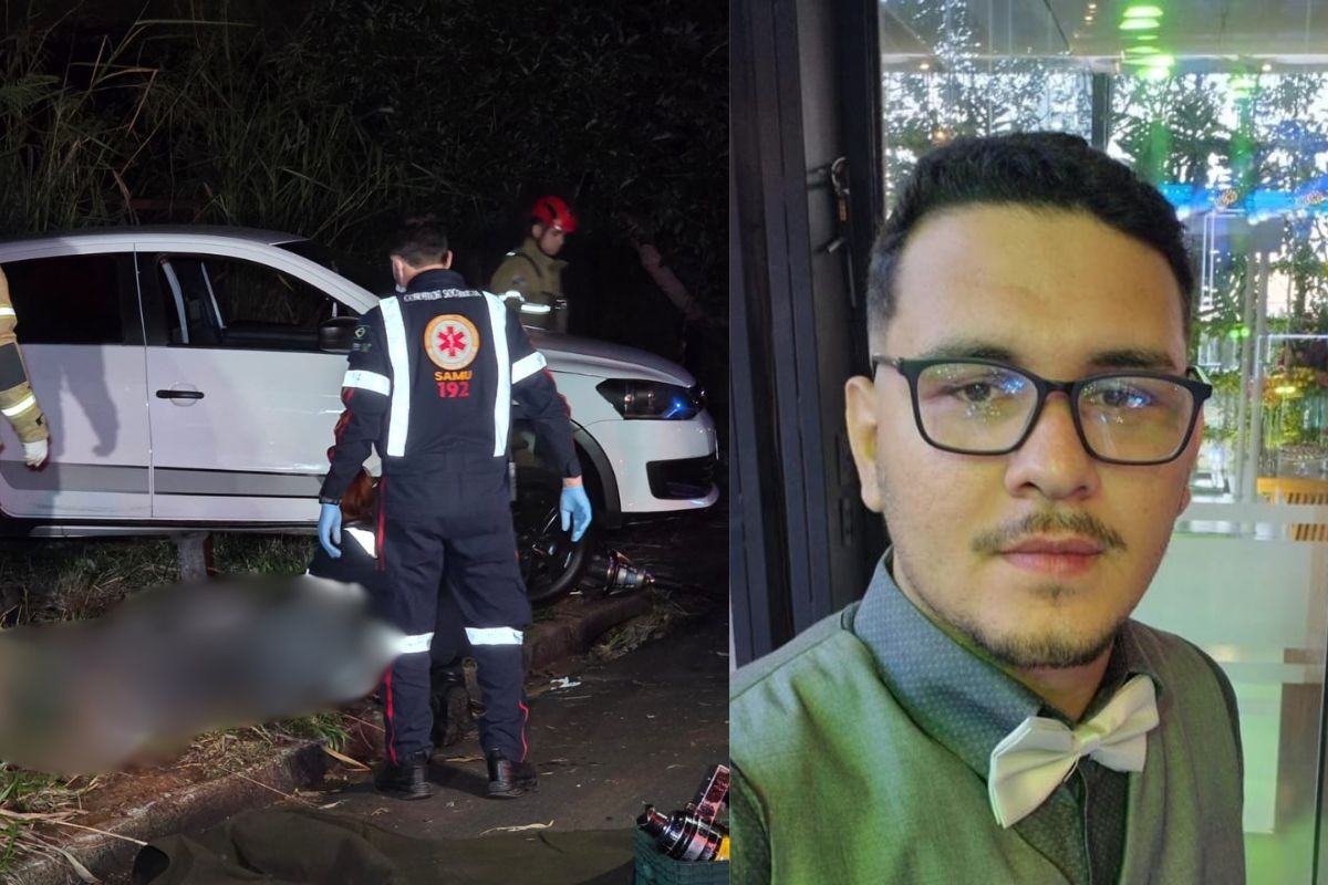 Jovem tenta parar carro que desceu sozinho enquanto fazia 'chupeta' e morre atropelado pelo próprio veículo, no PR