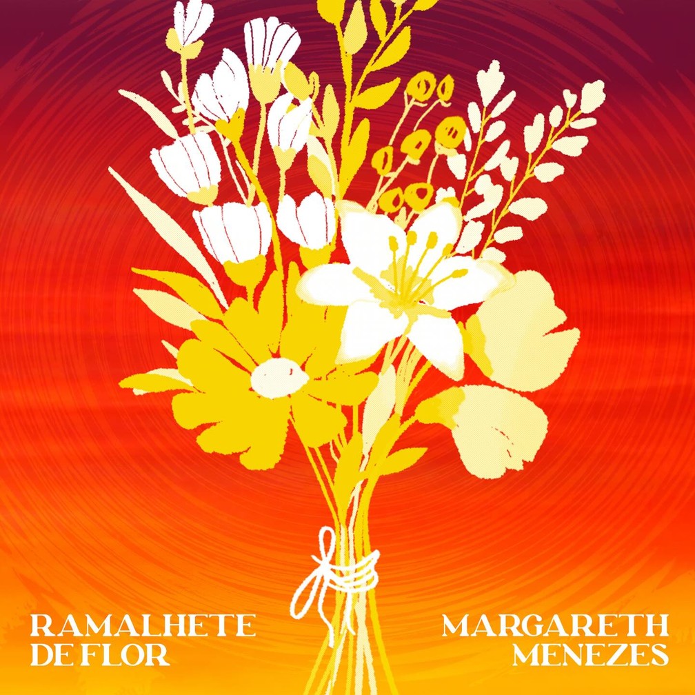 Capa do single ‘Ramalhete de flor’, de Margareth Menezes — Foto: Divulgação