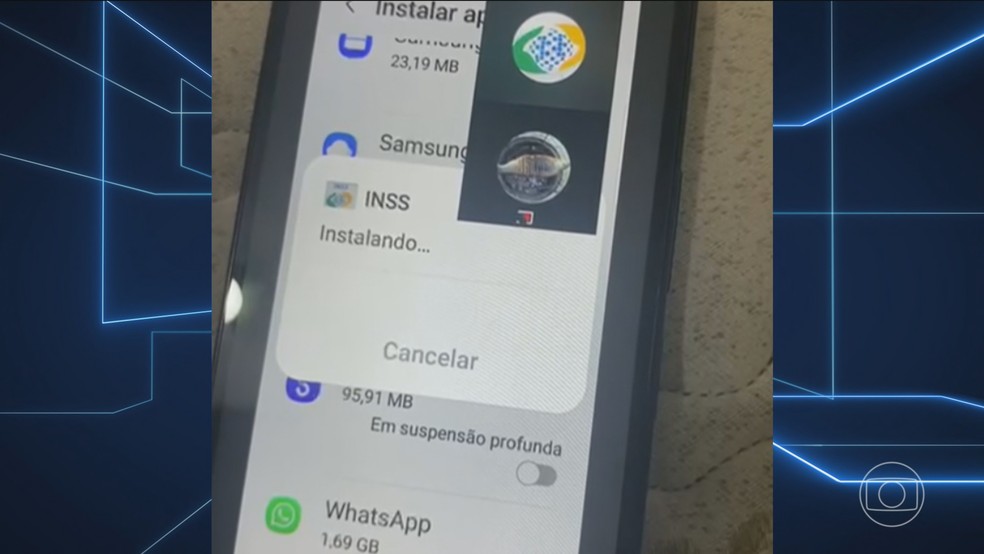 Operação prende 13 suspeitos de aplicar golpes pelo celular; esquema pode ter movimentado mais de R$ 100 milhões — Foto: Jornal Nacional/ Reprodução