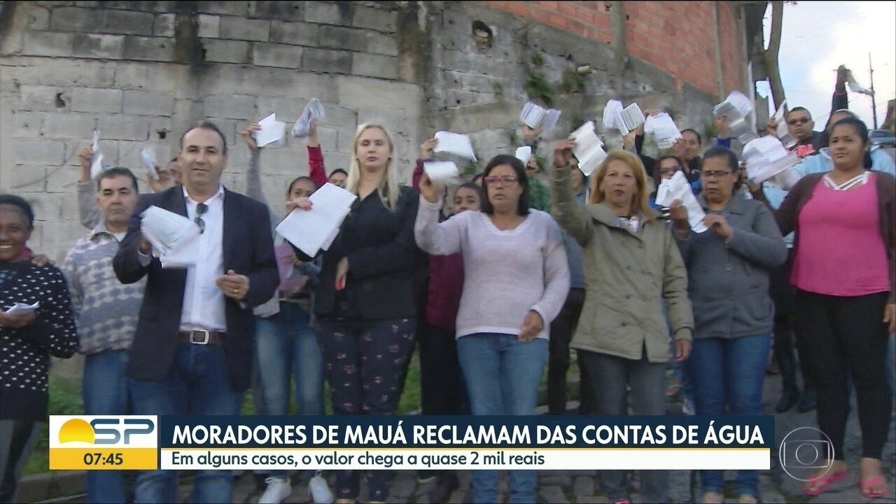 Moradores de Mauá reclamam de falta d'água e contas altas desde o ...