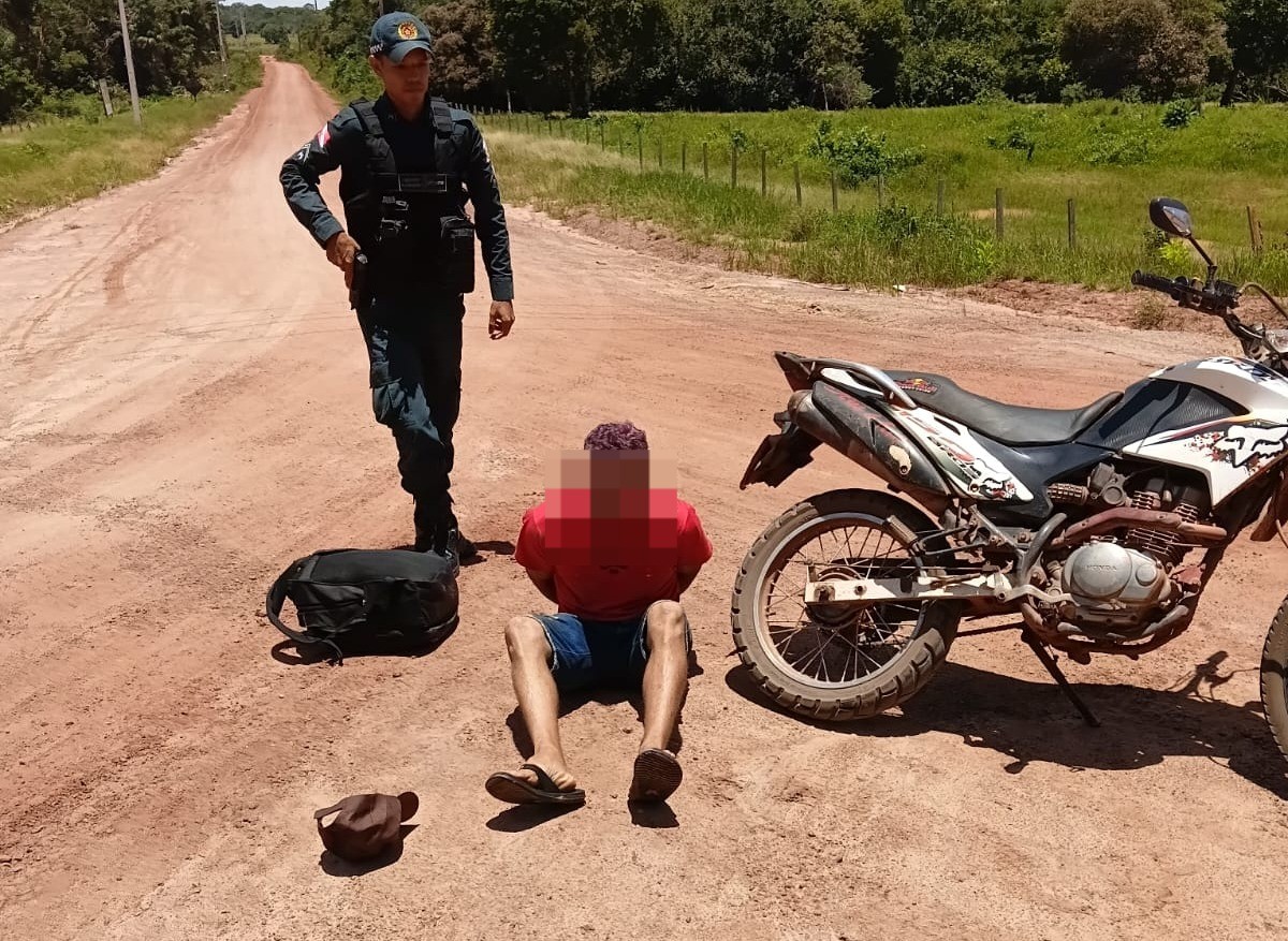 Suspeito de matar cunhado é preso após tentativa de fuga pela região do Lago Grande, em Santarém