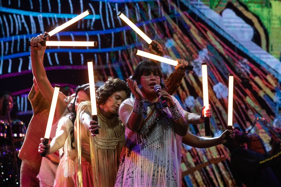 Djuena Tikuna é atração do Festival Brasil É Terra Indígena — Foto: Divulgação