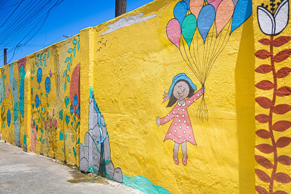 Dia a dia da escola e crianças  — Foto: Seduc