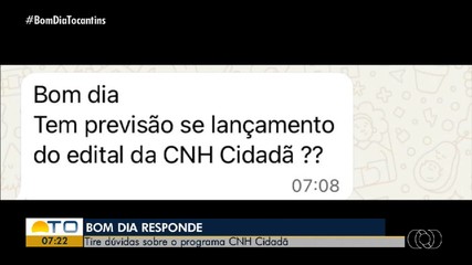 Telespectadores tiram dúvidas sobre o programa CNH Cidadã no Bom Dia Responde