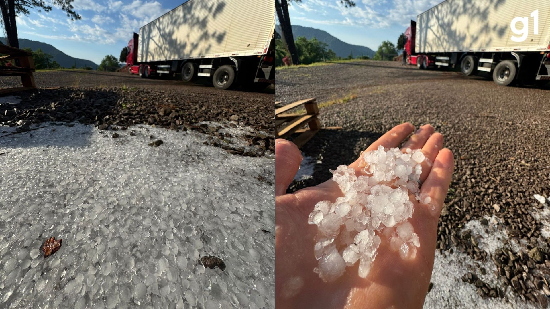 Granizo volta a atingir cidades do RS e já compromete safra na Serra; VÍDEO