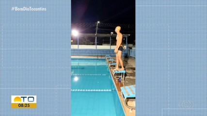 Atleta vai representar o Tocantins no Campeonato de Natação em João Pessoa, PB