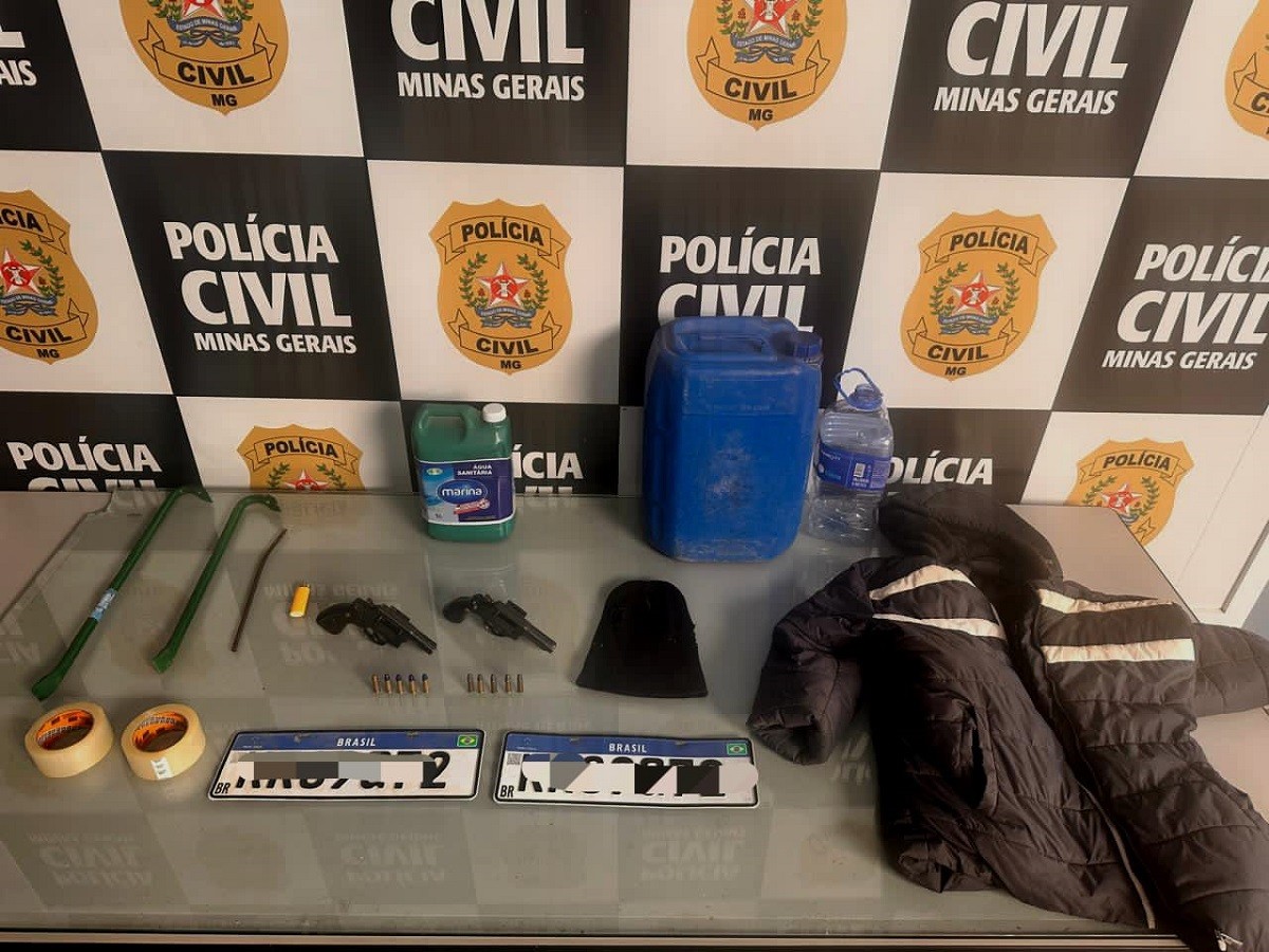 Grupo que planejava sequestro de dono de correspondente bancário é preso no interior de MG 