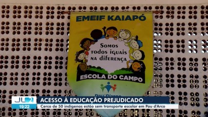 Cerca de 50 indígenas ficam sem transporte escolar em Pau D'Arco, no Pará