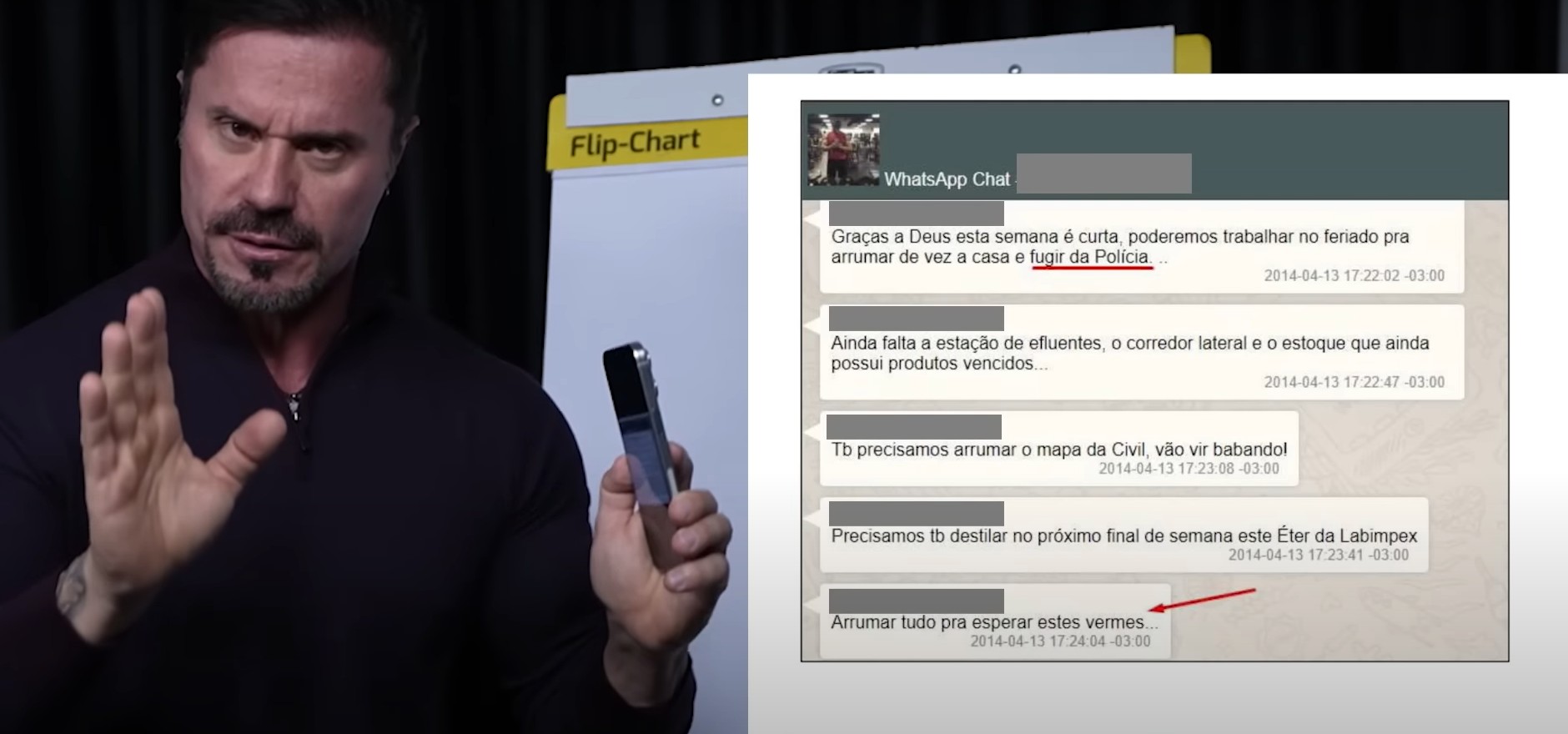 Renato Cariani diz em vídeo que mensagens sobre 'fugir da polícia' e 'esperar estes vermes' eram apenas desabafo entre sócios