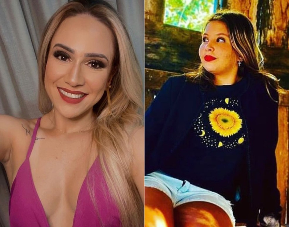 Da esquerda para direita: Lucia Cristina Chiareti Macedo, de 25 anos e Sofia Gabrieli Chiareti dos Santos, de 15 anos. — Foto: Reprodução