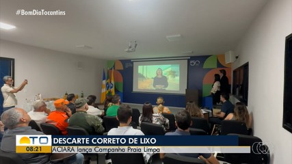 Aciara lança campanha Praia Limpa, sobre descarte correto do lixo, em Araguaína
