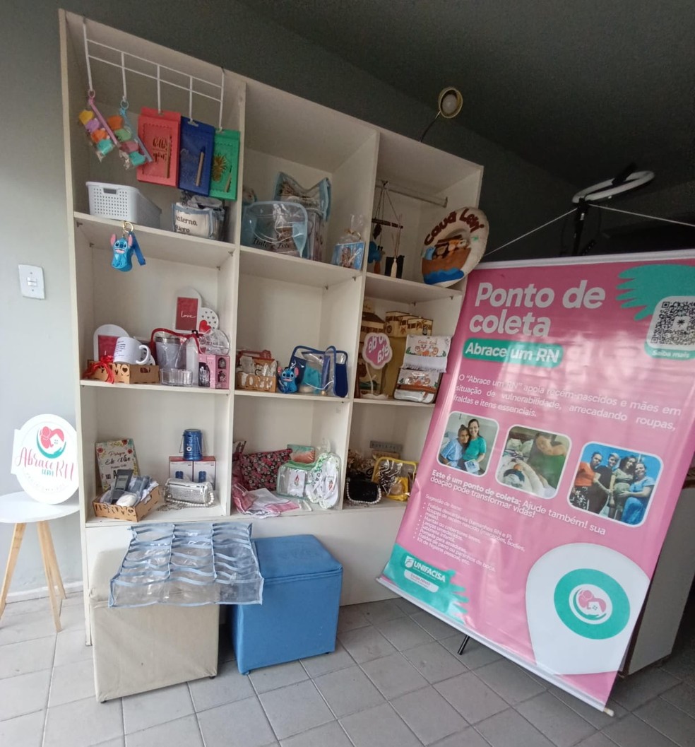 Lojinha do 'Abrace um RN' ajuda a manter doações de enxovais em Campina Grande — Foto: Arquivo Pessoal/Joseane Cavalcanti