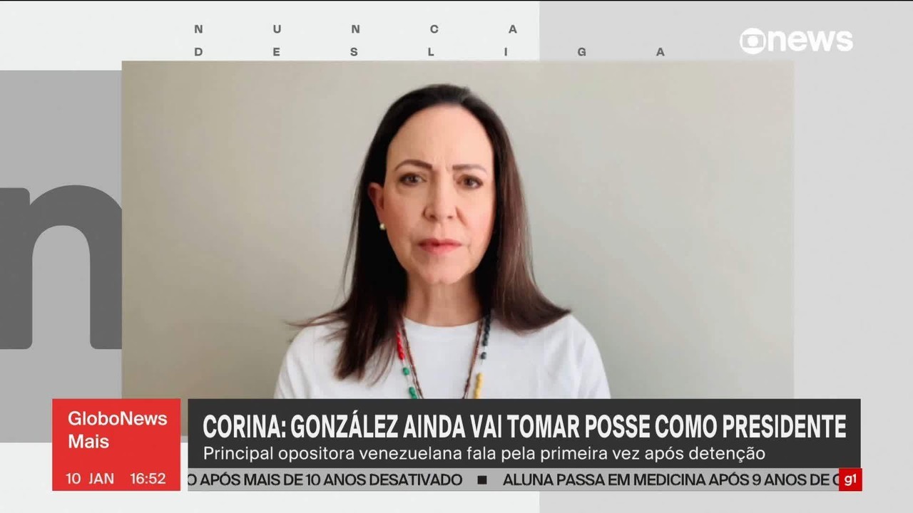 Em pronunciamento, María Corina Machado diz que Maduro consumou golpe de Estado na Venezuela