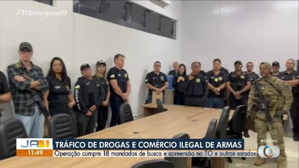 Operação contra o tráfico de drogas e o comércio ilegal cumpre mandados no TO