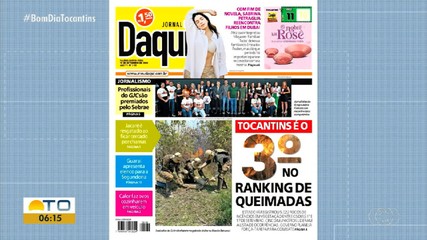 Queimadas no Tocantins são destaques no Jornal Daqui