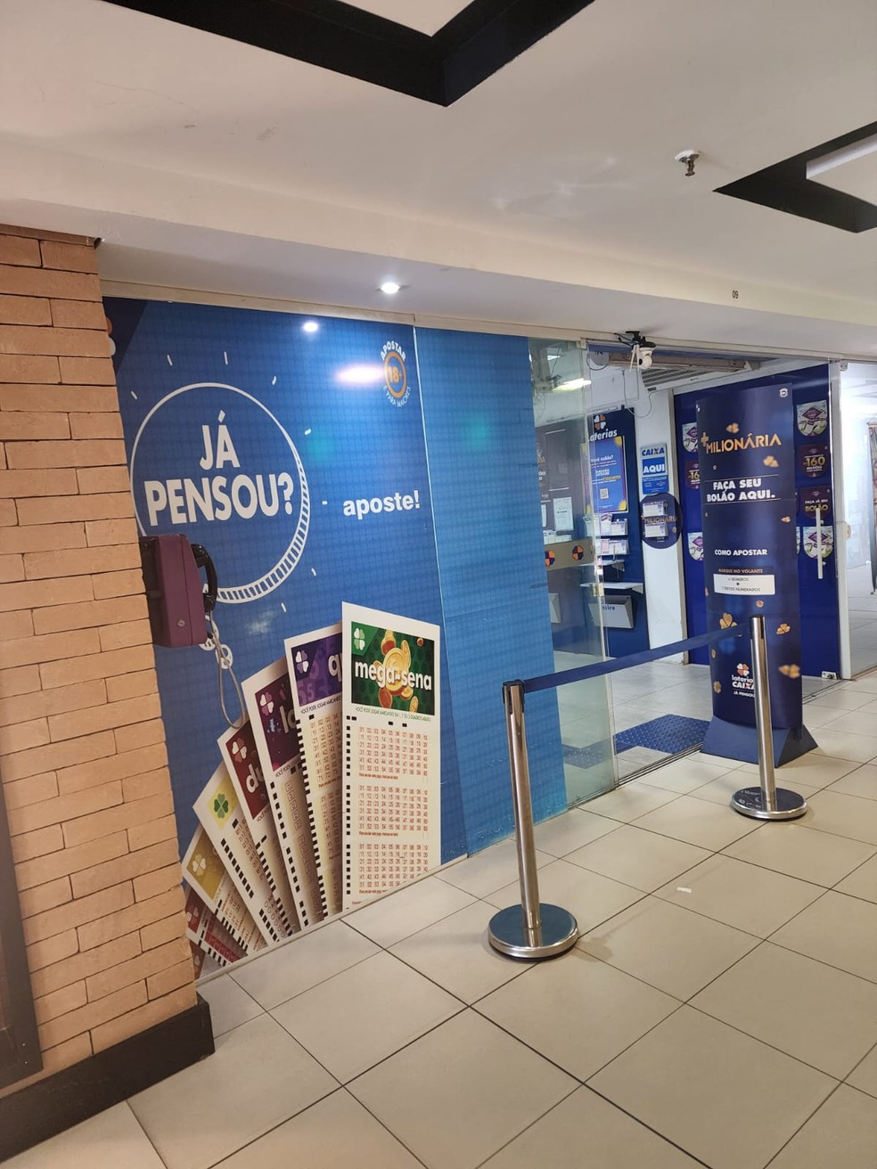 Aposta milionária de Marília saiu de lotérica localizada no bairro Fragata — Foto: Divulgação