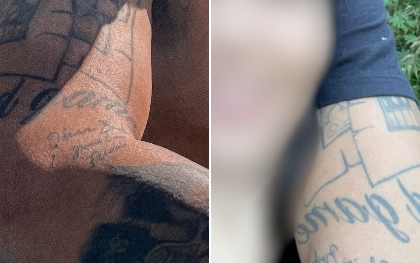 'Golpe do amor': veja fotos da tatuagem que ajudou mulher a desmascarar namorado no interior de SP