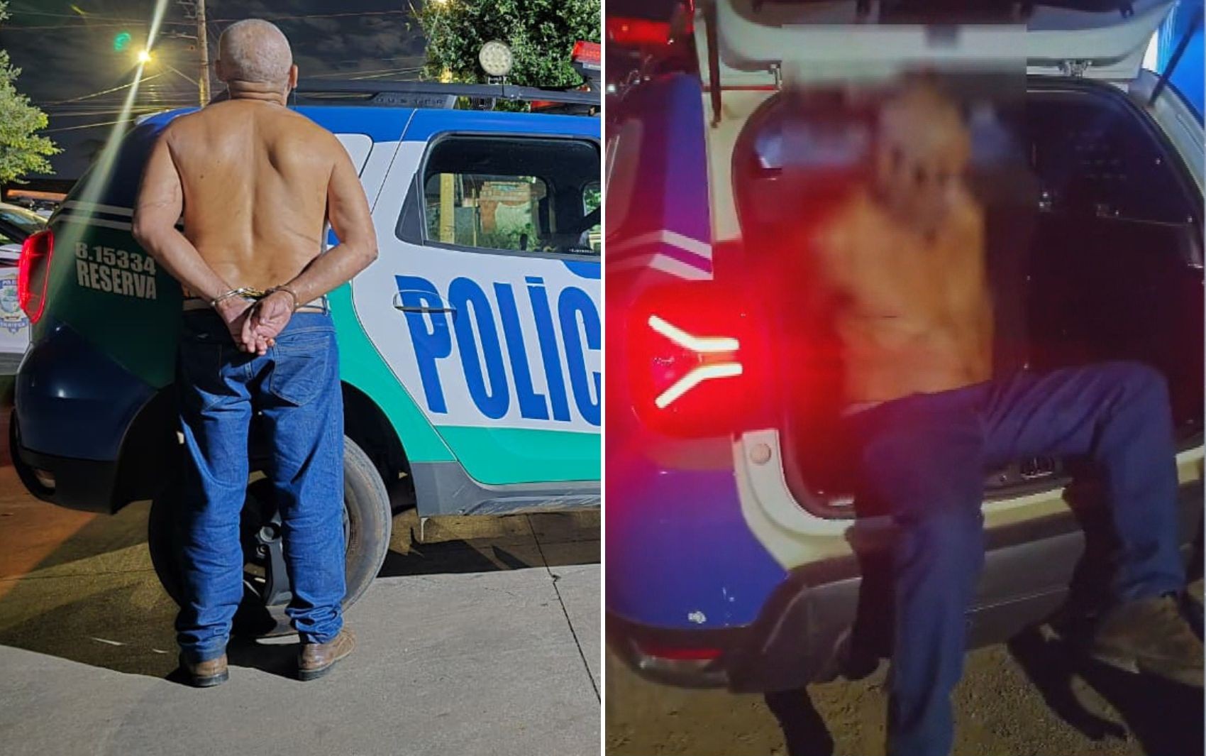 Preso suspeito de dirigir bêbado faz oração antes de entrar em viatura; vídeo