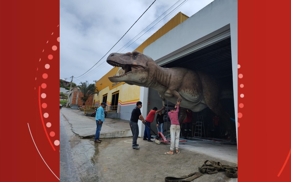 Fábrica de produção de dinossauros na Bahia — Foto: Arquivo Pessoal