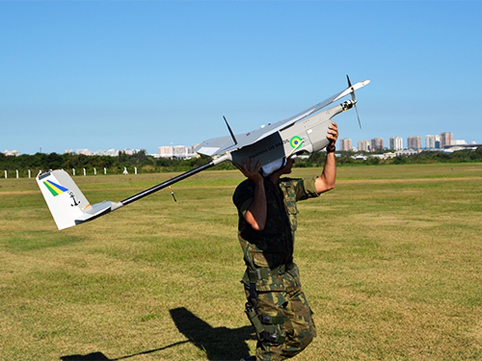 Drone FT-100 da Marinha — Foto: Marinha do Brasil