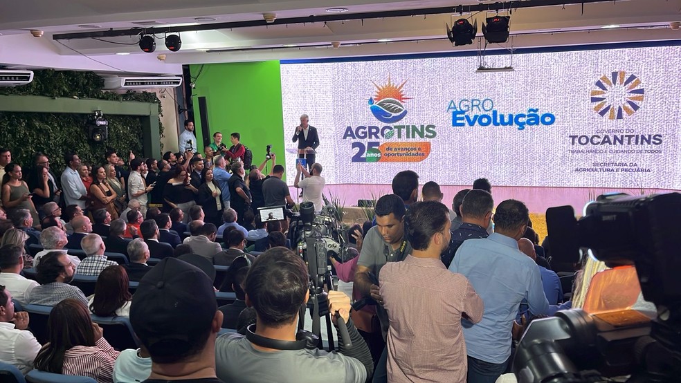 Agrotins 2025 é lançada em evento no Palácio Araguaia, em Palmas — Foto: Aurora Fernandes/TV Anhanguera