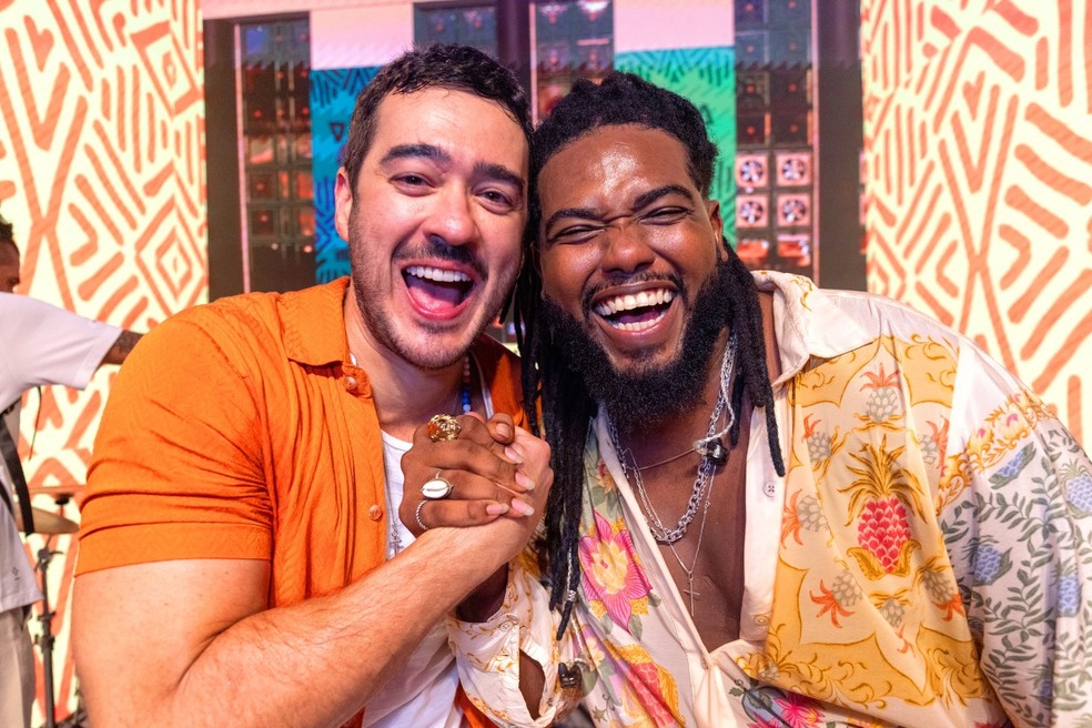 Marcos Veras e Suco de Bahia — Foto: Divulgação