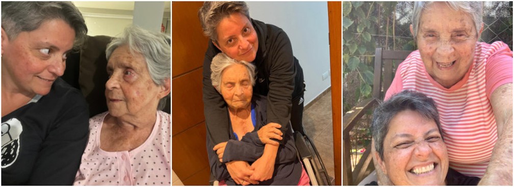 Daniela, enfermeira paliativista, cuidou da mãe, diagnosticada com Alzheimer — Foto: Arquivo Pessoal