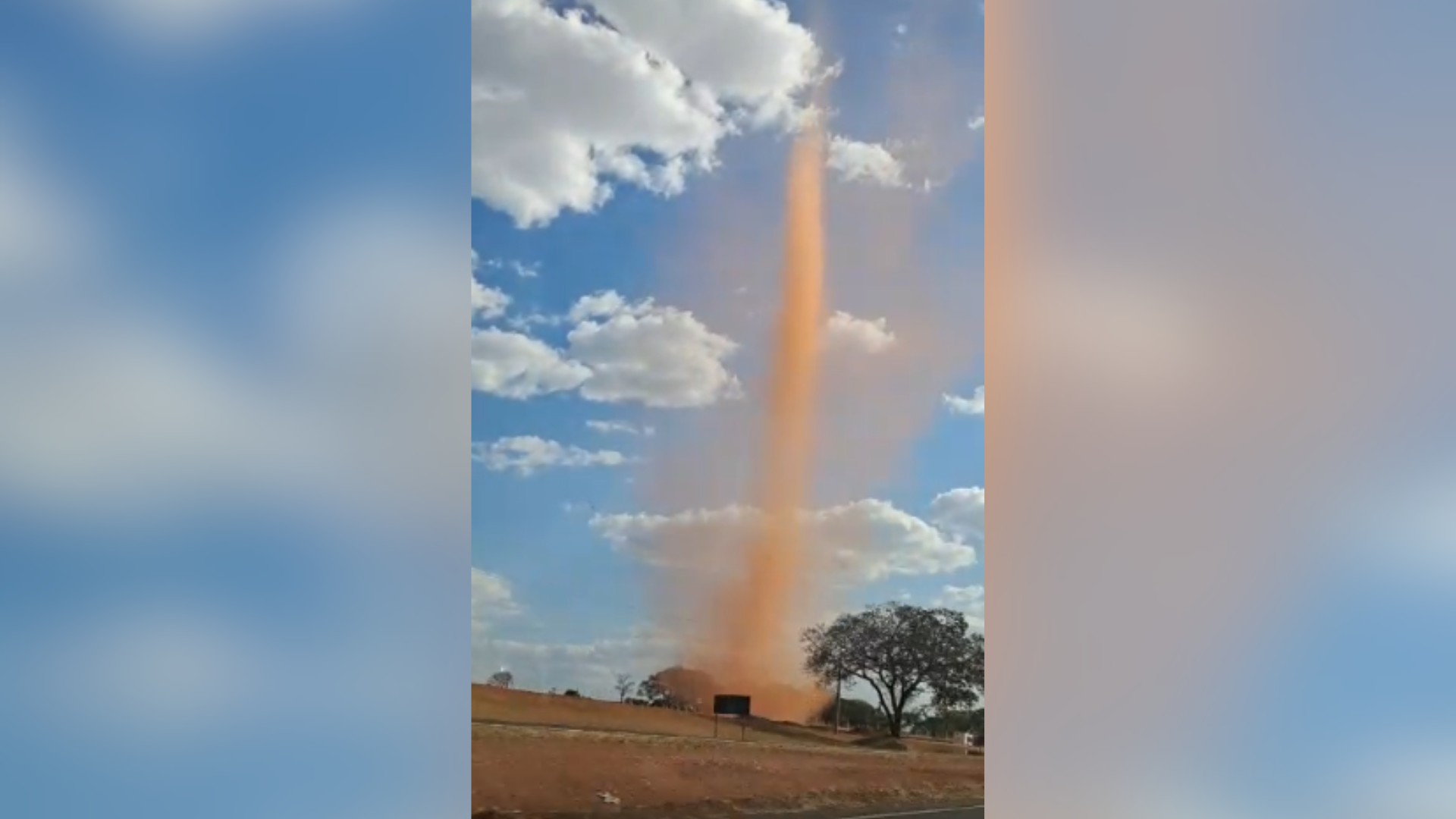 VÍDEO: Redemoinho é registrado em Monte Alegre de Minas; entenda o fenômeno