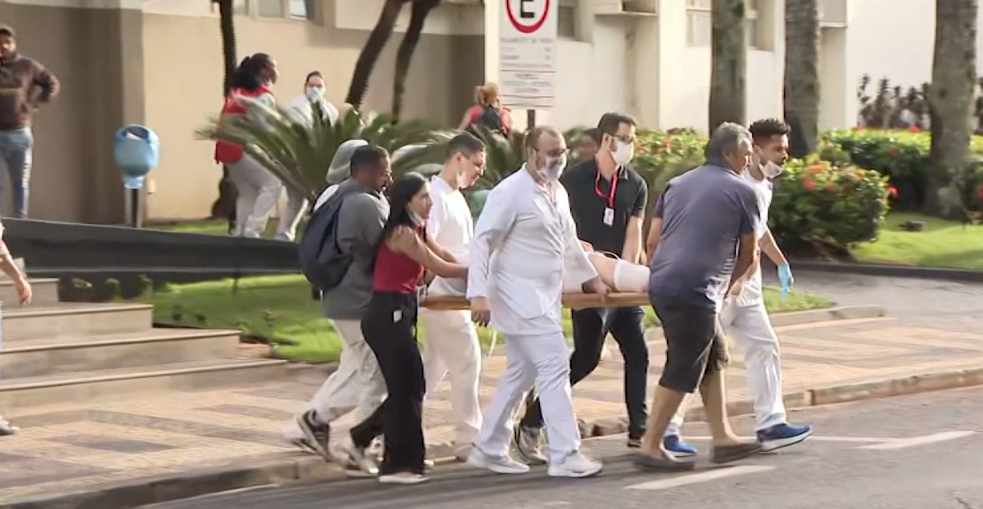 Hospital particular é evacuado após princípio de incêndio no bairro Martins, em Uberlândia