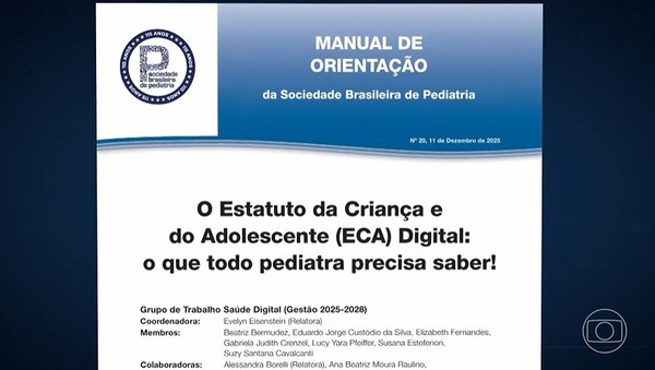 ECA Digital: nova lei vai mudar regras para crianças e adolescentes na internet — Foto: Reprodução/Jornal Nacional
