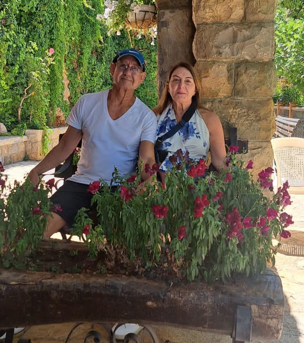 José Nagib e sua esposa — Foto: Arquivo pessoal