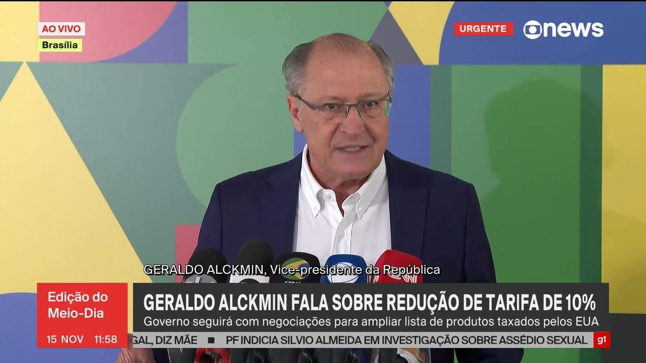 Tarifaço: Alckmin diz que redução de taxas pelos EUA está na 'direção correta', mas 'distorção' ainda precisa ser corrigida