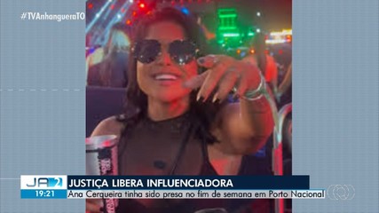 Influenciadora de Porto Nacional é liberada após audiência de custódia