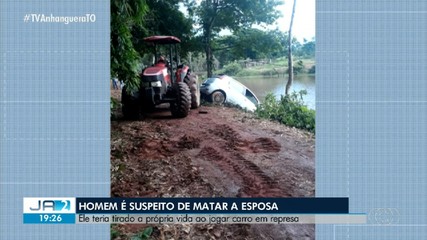 Homem suspeito de matar namorada morre após jogar carro em represa de Colméia