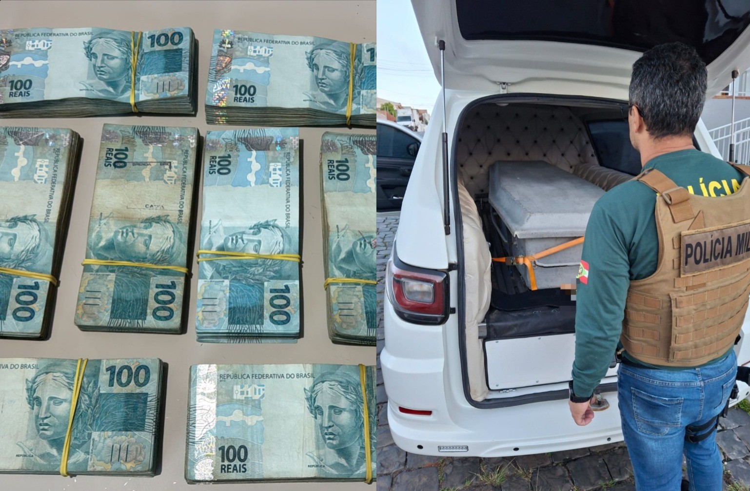 Gaeco mira em esquema de propina envolvendo funerária e encontra R$ 80 mil em espécie com investigados SC