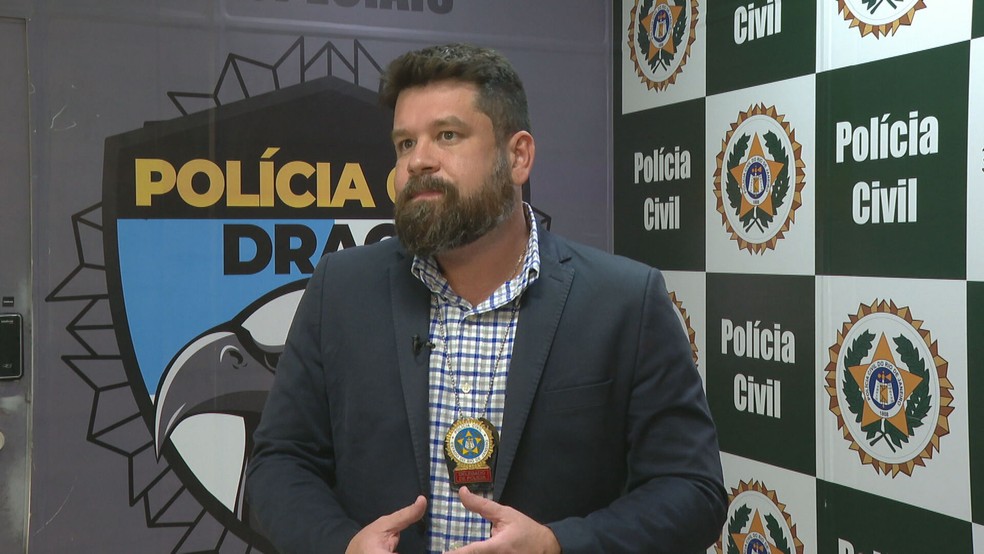 André Neves, da Delegacia de Repressão às Ações Criminosas Organizadas (Draco-RJ) — Foto: Reprodução/TV Globo 