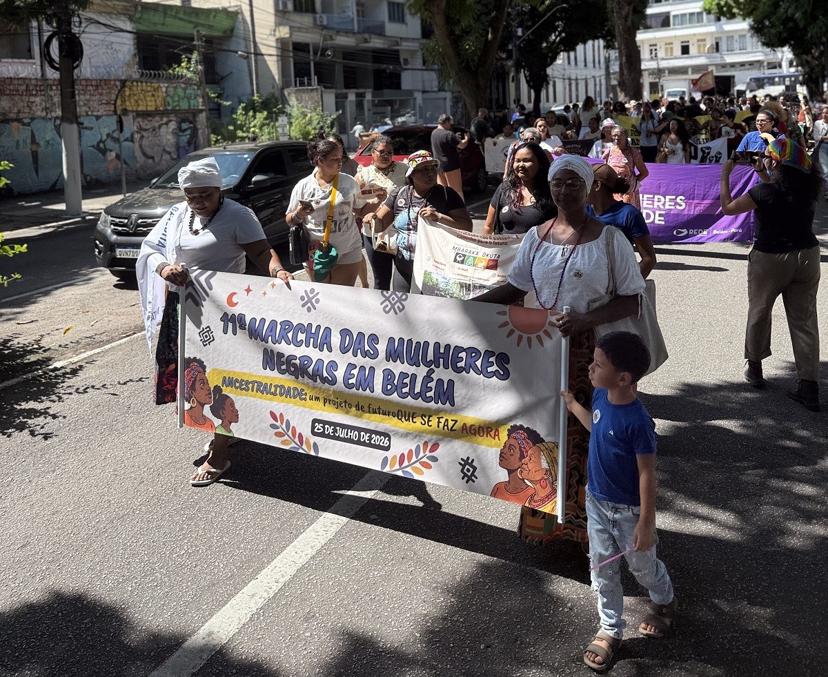 Marcha das Mulheres Negras em Belém reforça luta por direitos e democracia​‌​