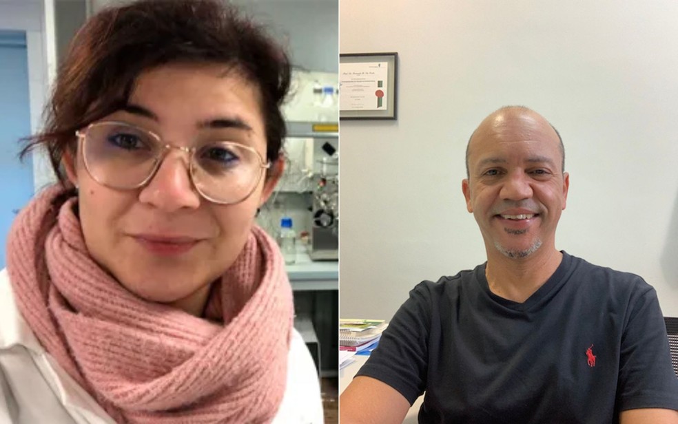 Tsvetelina Mandova e Fernando Batista da Costa, responsáveis por pesquisa sobre ação antiviral do lúpulo — Foto: Arquivo pessoal